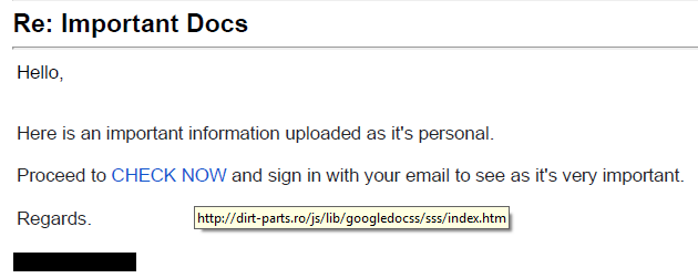 Re: Important Docs